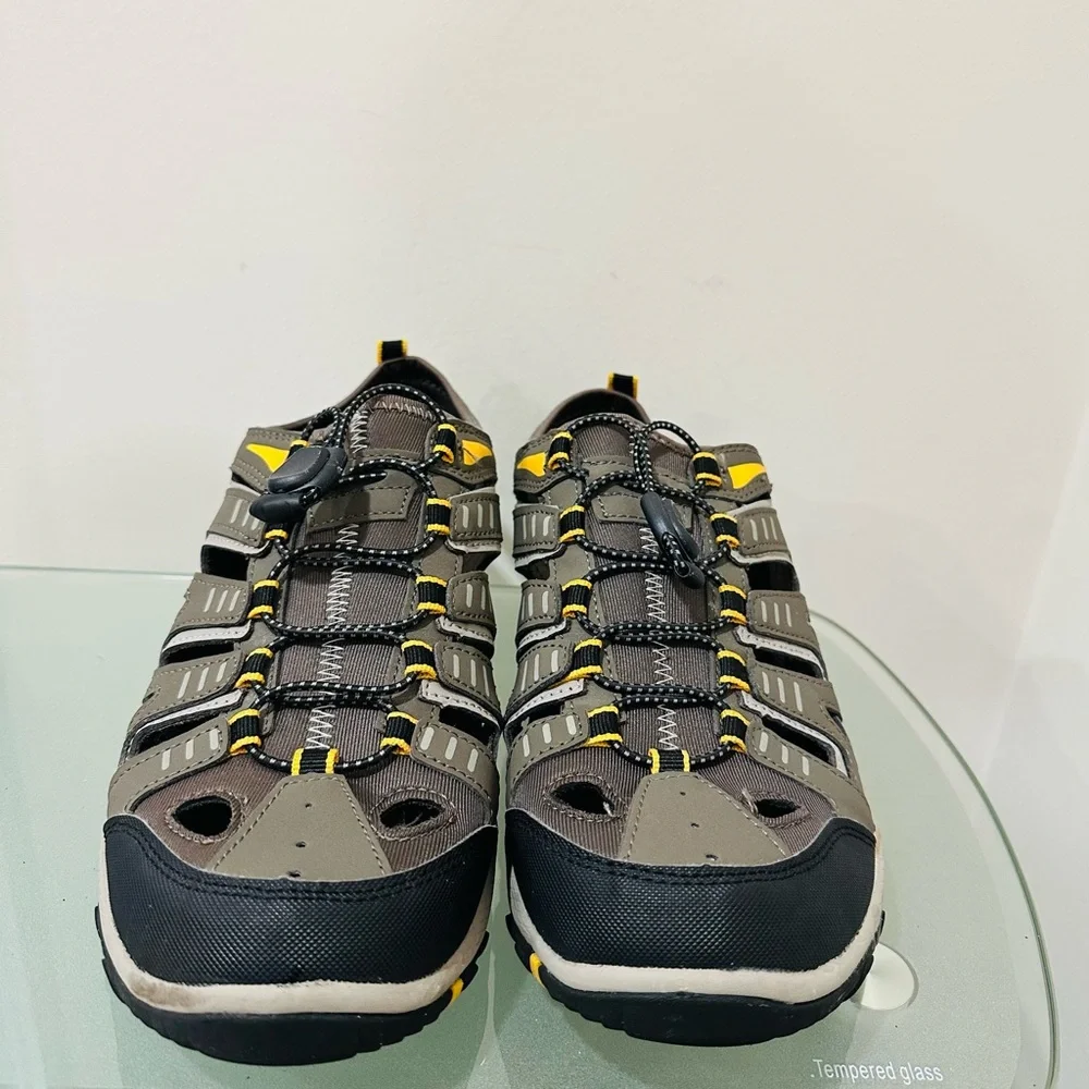 Eddie Bauer Mens Grey Athletic Outdoor Drawstring‎ Water Shoes Size 9M